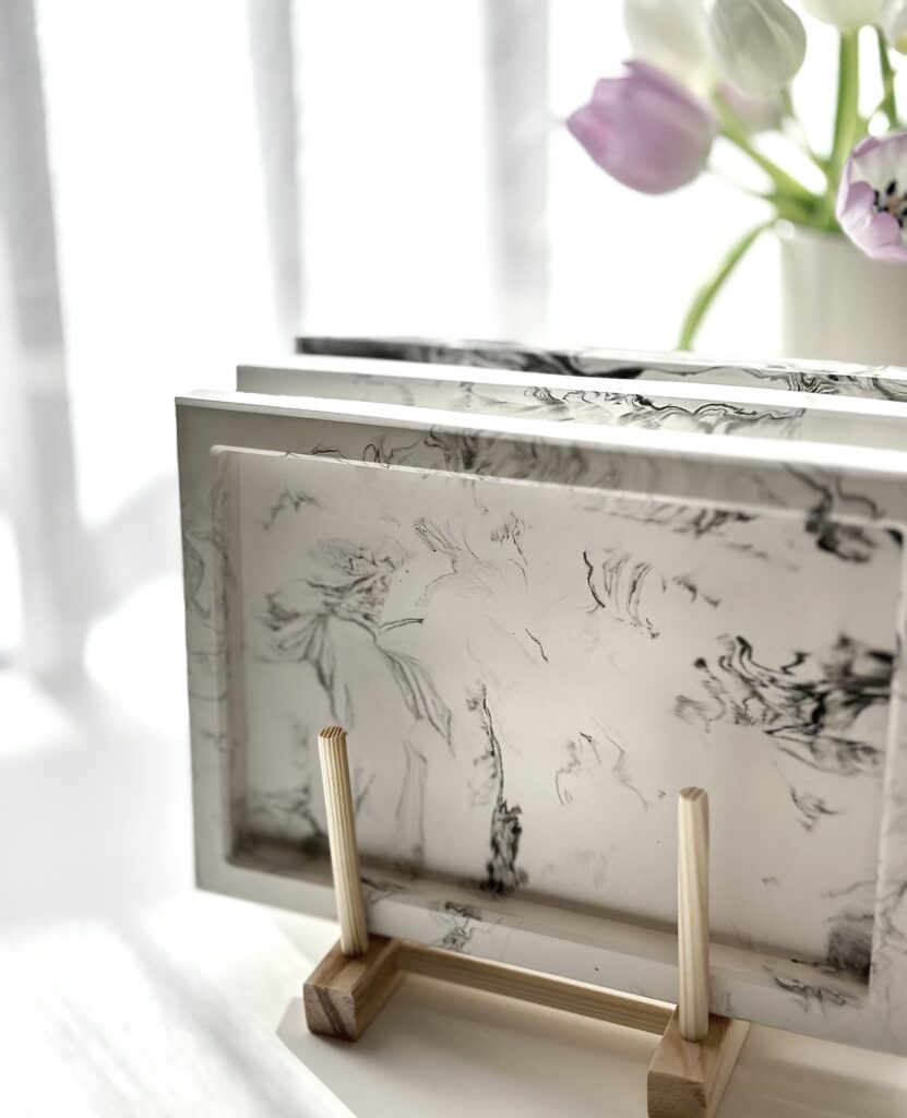Ορθογώνιος Δίσκος White Marble