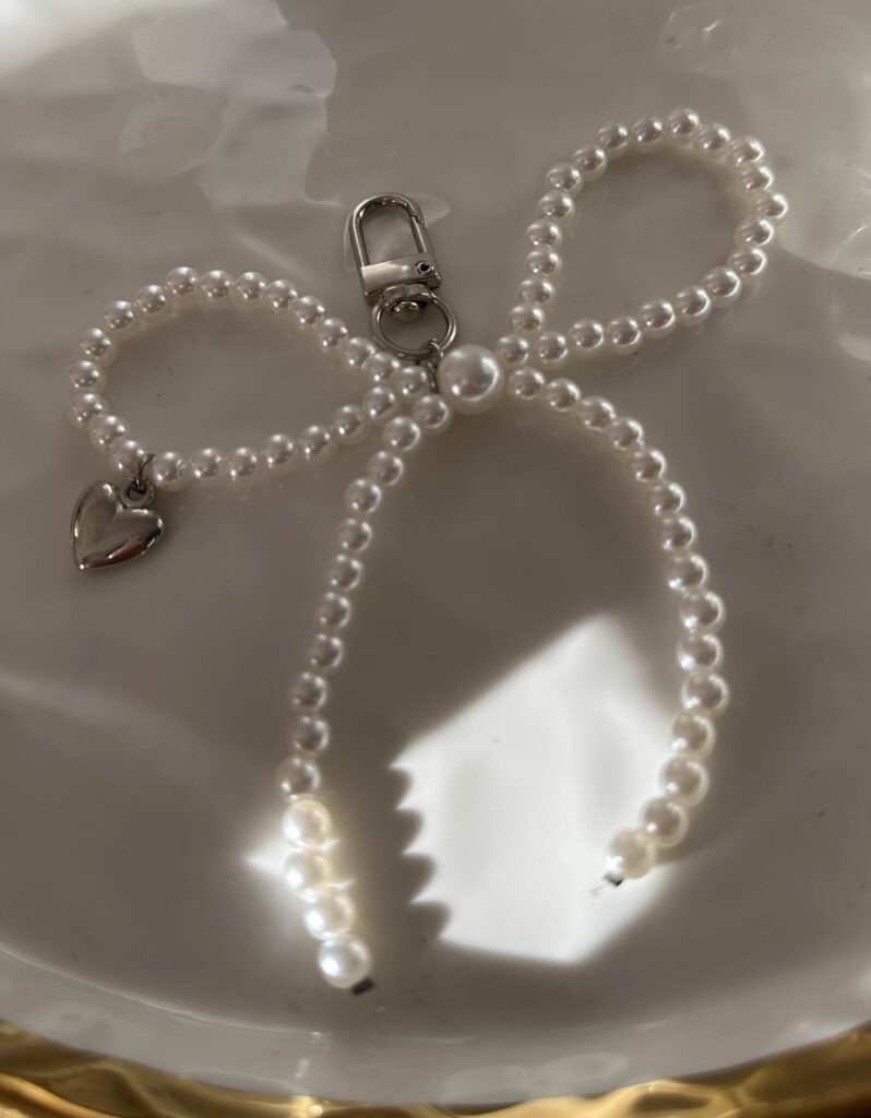 Pearl Bow διακοσμητικό στοιχείο τσάντας