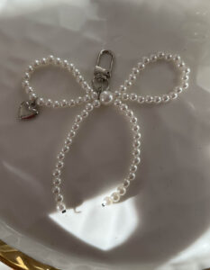 Pearl Bow διακοσμητικό στοιχείο τσάντας