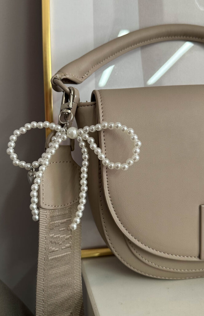 Pearl Bow διακοσμητικό στοιχείο τσάντας