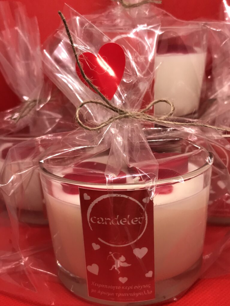 Κερί με Καρδούλες Valentines's Day