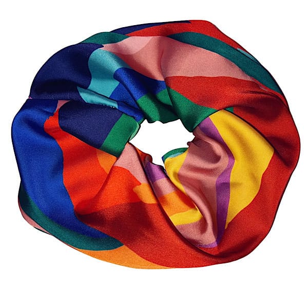 Scrunchie λαστιχάκι μαλλιών XXL size “Ηλιοβασίλεμα”
