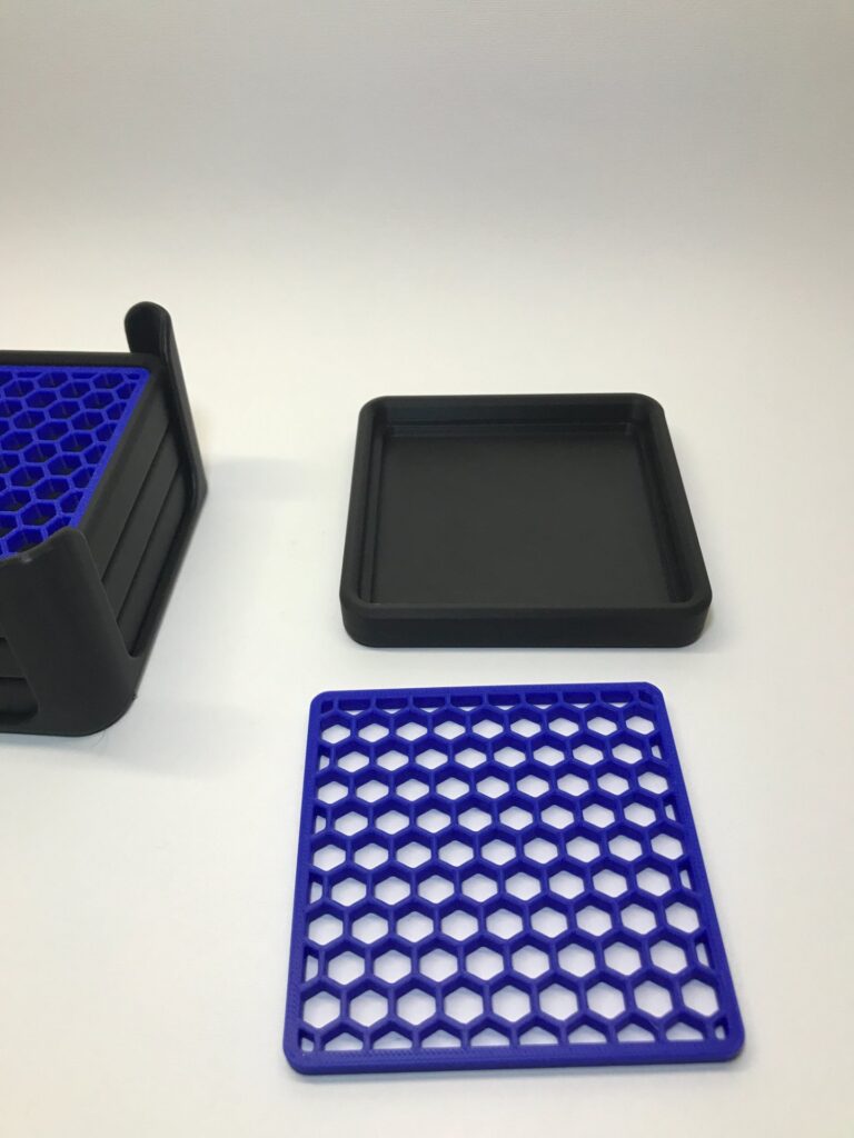 Σετ 4 Διπλά Γεωμετρικά Σουβέρ 3D Printed