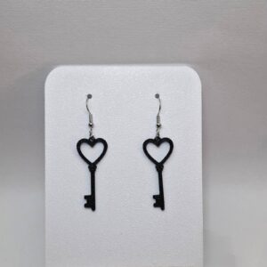 Μαύρα Σκουλαρίκια “The key to your heart”