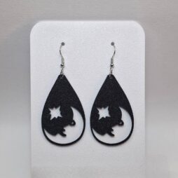 Σκουλαρίκια "Φεγγάρι & Αστέρι" - 3D Printed Moon & Star Jewelry