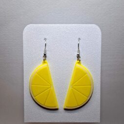 3D Printed Σκουλαρίκια 'Φέτες Λεμονιού'