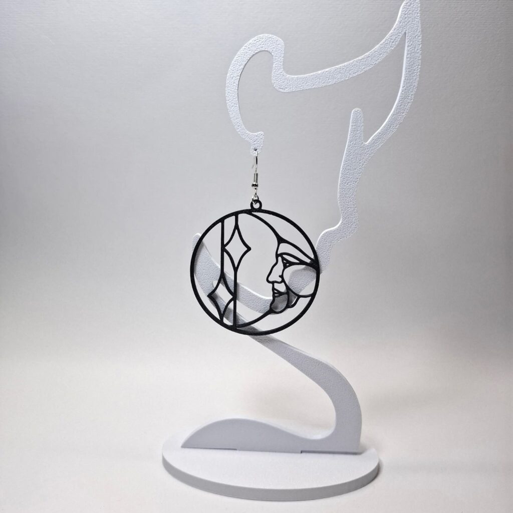 3D Printed Σκουλαρίκια 'Sun & Moon'
