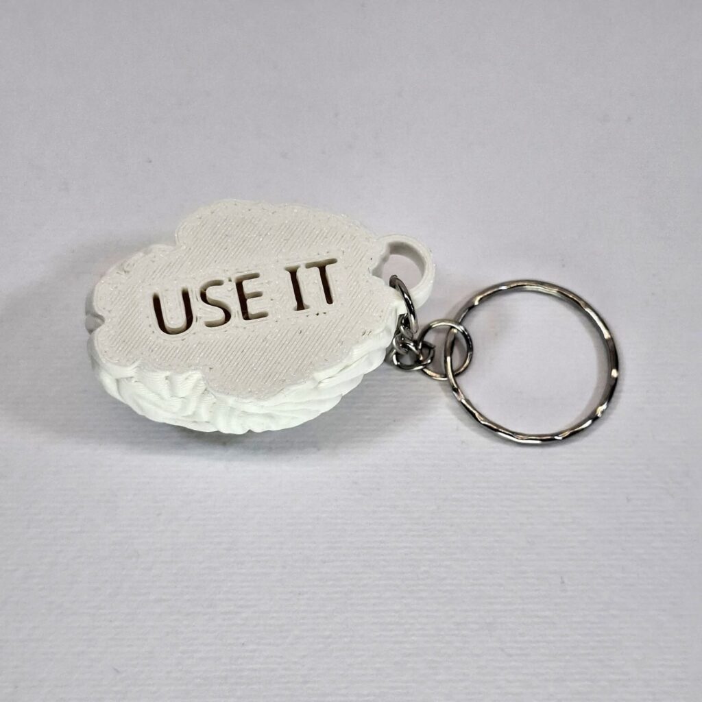Μπρελόκ "Εγκέφαλος - Use It" 3D Printed