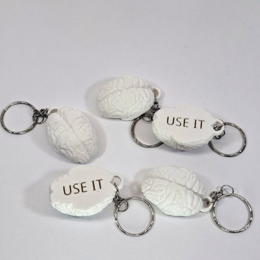 Μπρελόκ "Εγκέφαλος - Use It" 3D Printed