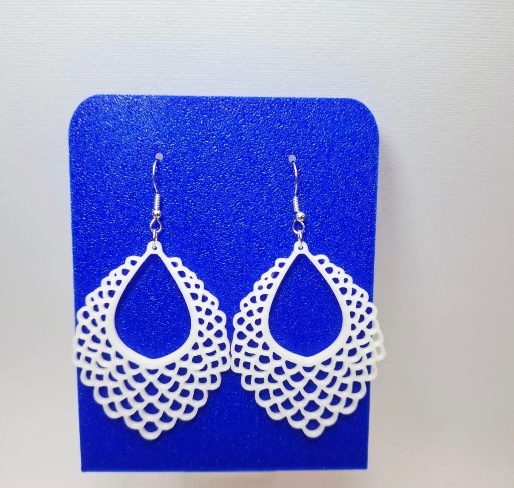 3D Printed Σκουλαρίκια 'Geometric Elegance'