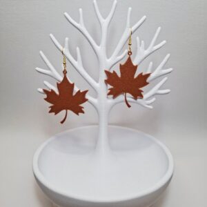 3D Printed Σκουλαρίκια ‘Maple Leaf’