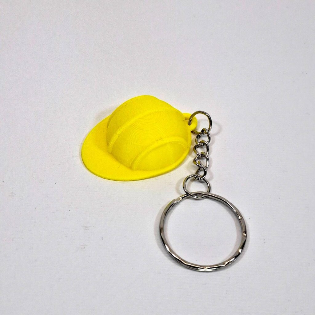 Safety First! 3D Printed Μπρελόκ "Κράνος Εργασίας"