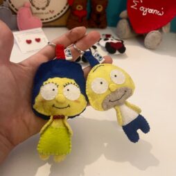 Homer & Margie - Χειροποίητο σετ μπρελόκ