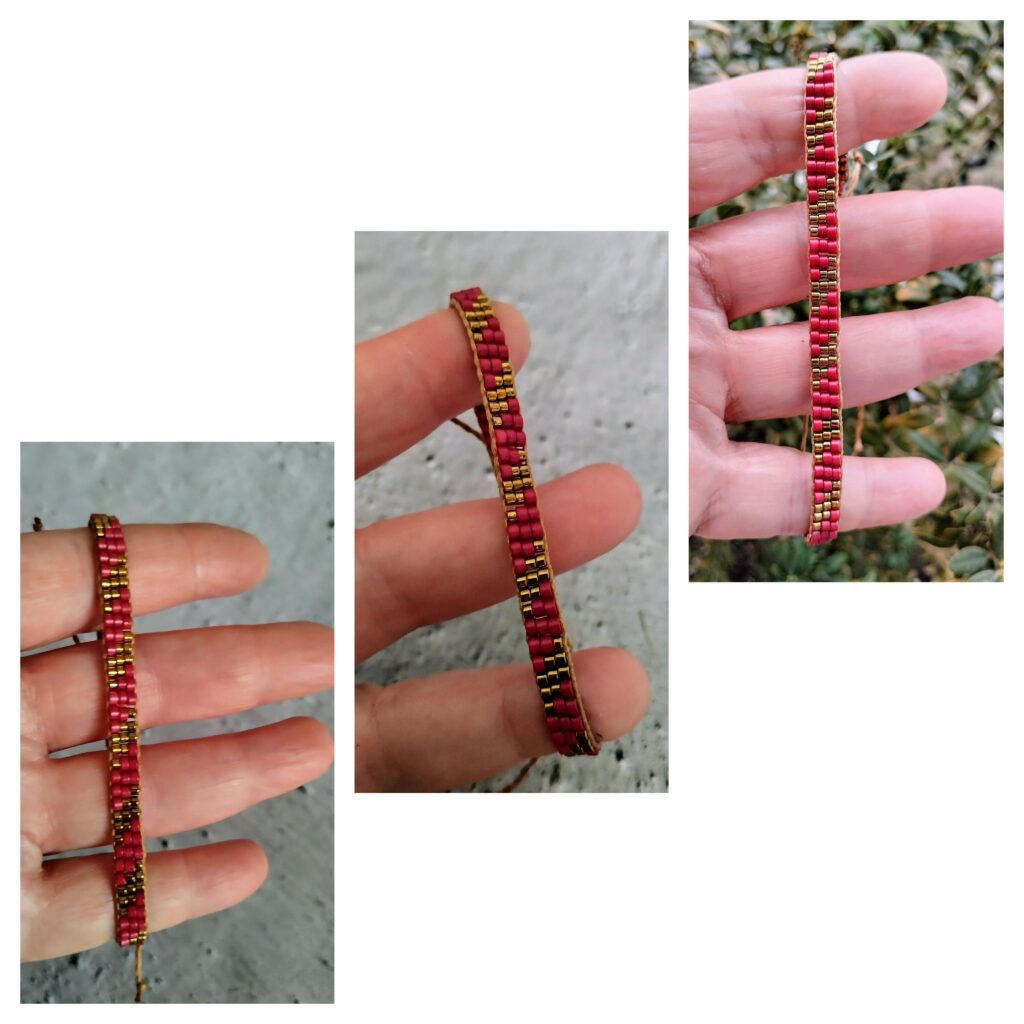 Βραχιόλι χεριού γυναικείο miyuki macrame