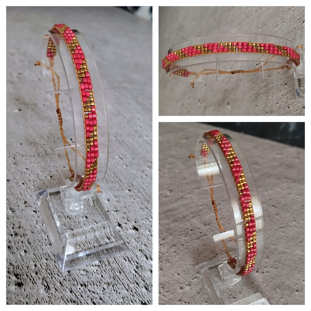 Βραχιόλι χεριού γυναικείο miyuki macrame