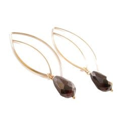 Σκουλαρίκια Elegant Bronze Cyrstal rose gold