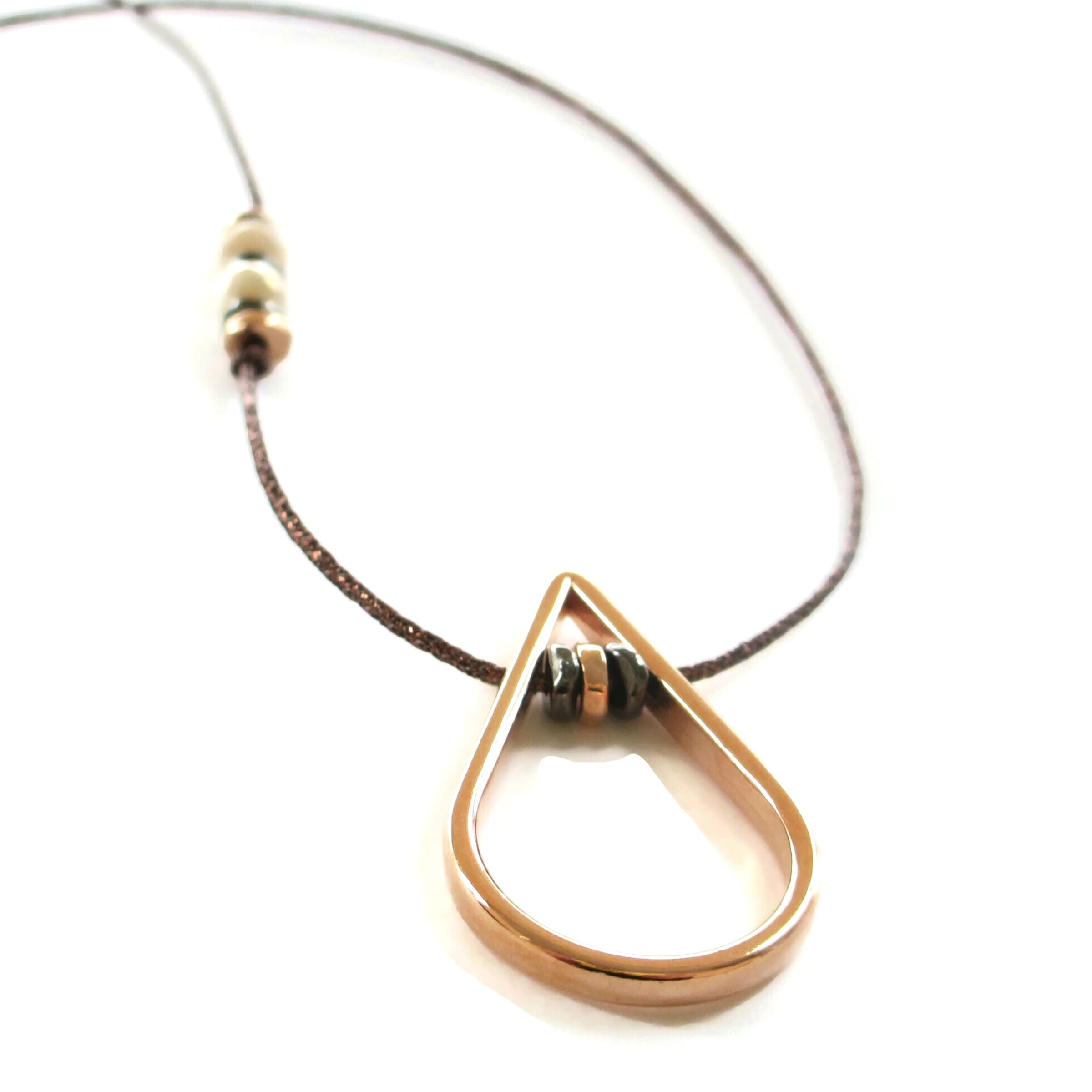 Minimal Κολιέ "Σταγόνα" rose gold