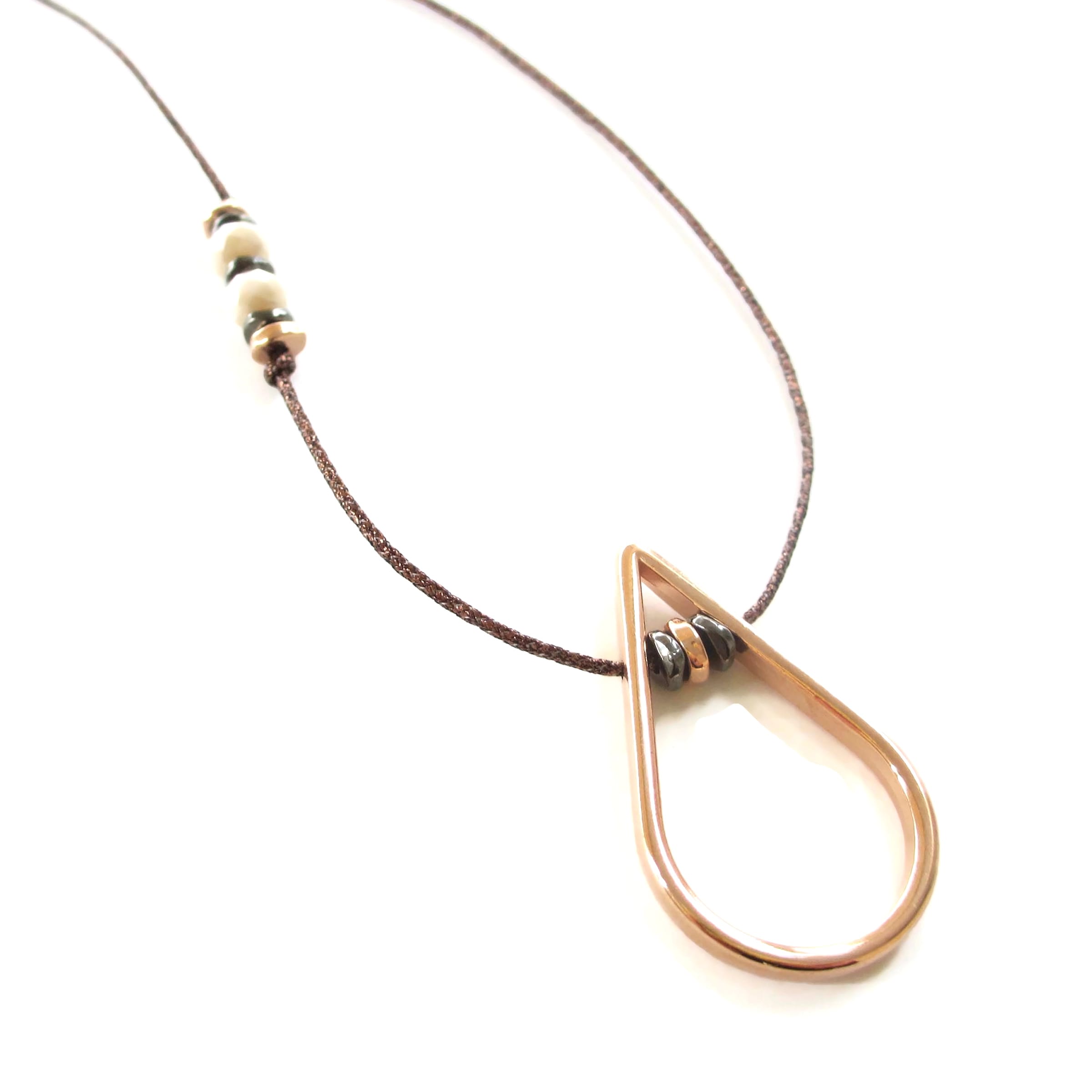 Minimal Κολιέ "Σταγόνα" rose gold