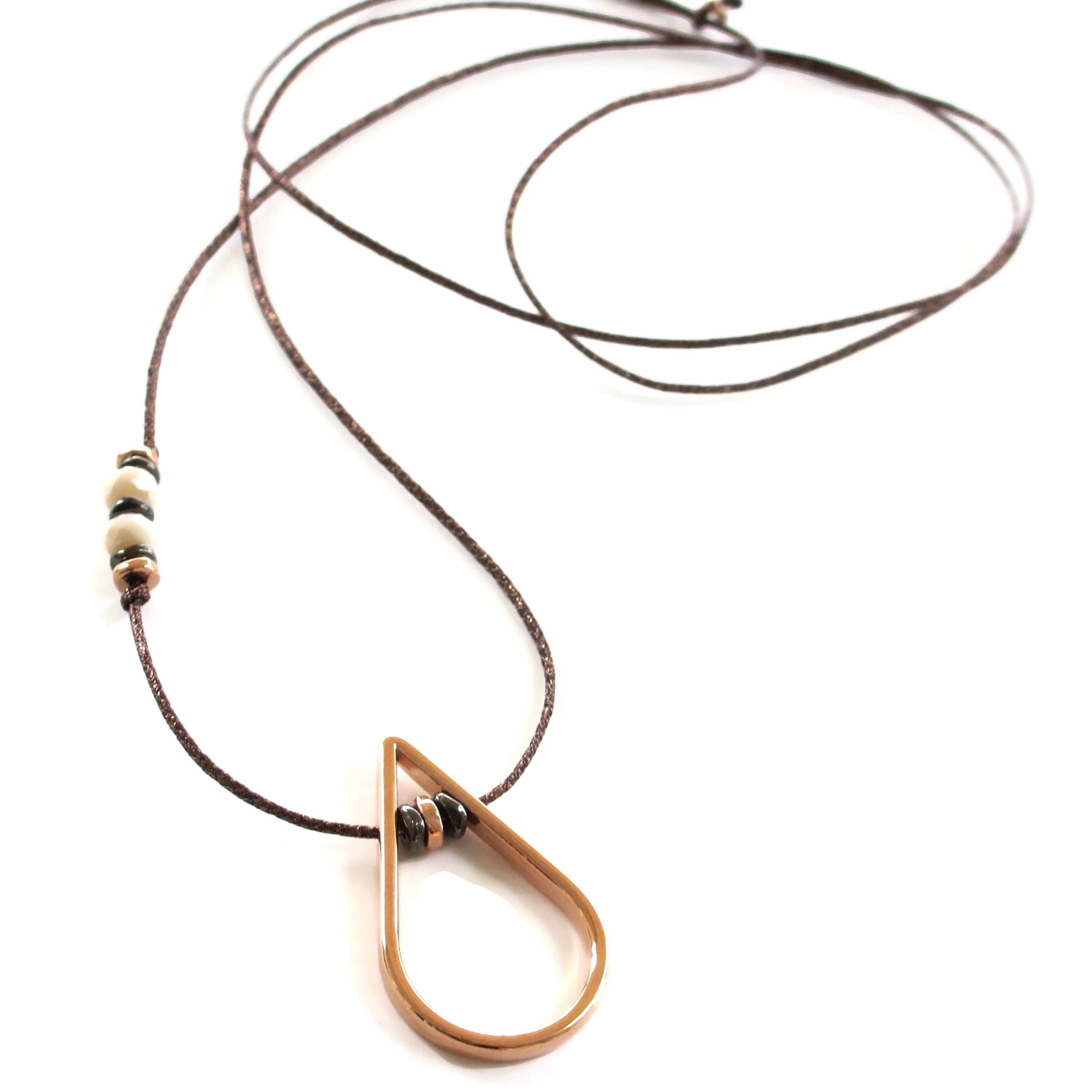 Minimal Κολιέ "Σταγόνα" rose gold