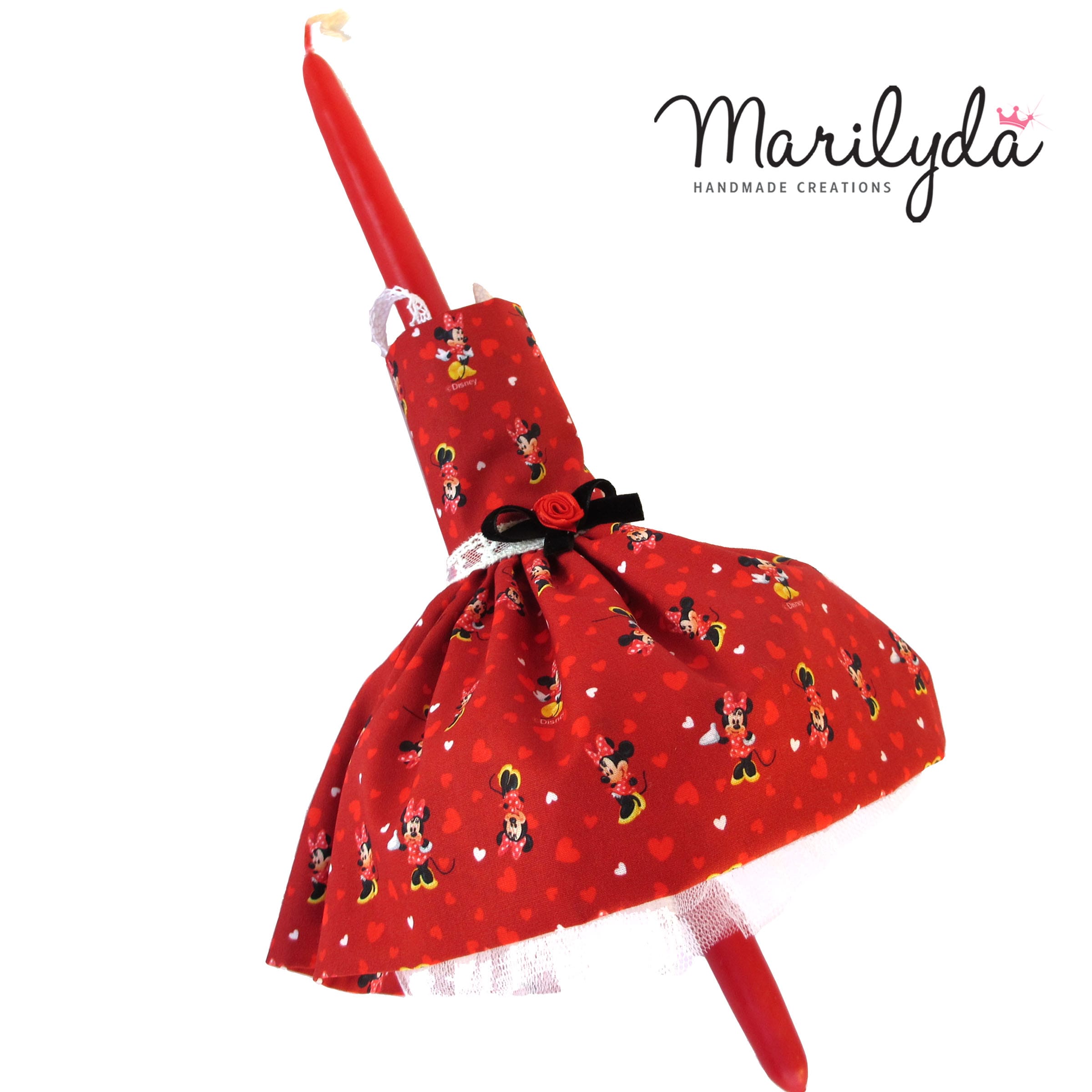 Λαμπάδα με φόρεμα "Minnie"