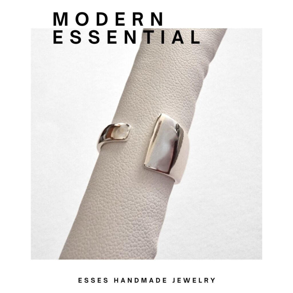 Δαχτυλίδι Modern Essential Επιπλατινωμένο Ασήμι 925
