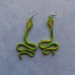 Handmade σκουλαρίκια yellow