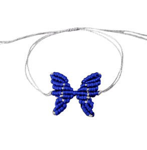 Βραχιόλι χεριού πεταλούδα macrame
