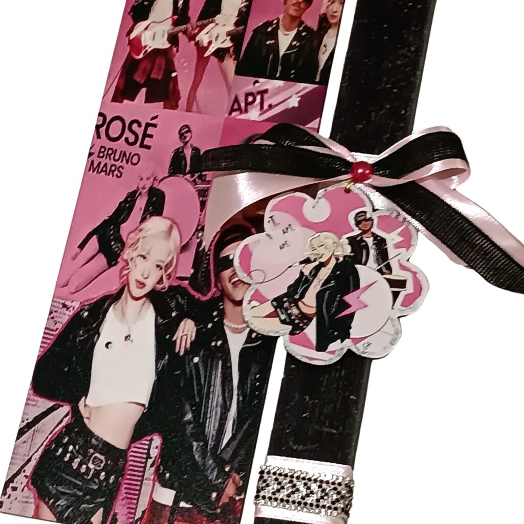 Πασχαλινή λαμπάδα Rose APT με πλάτη