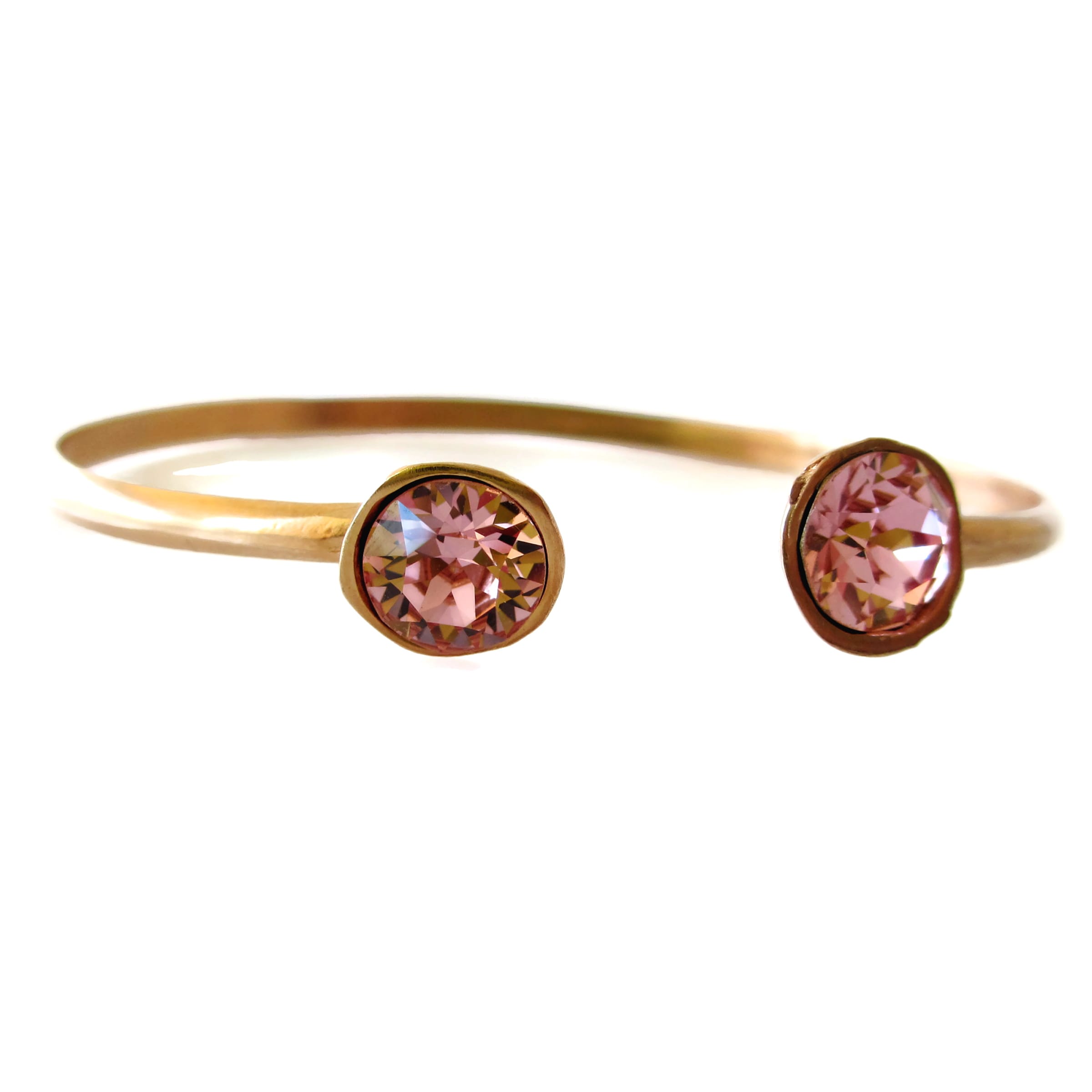 Βραχιόλι rose gold Swarovski crystal pink