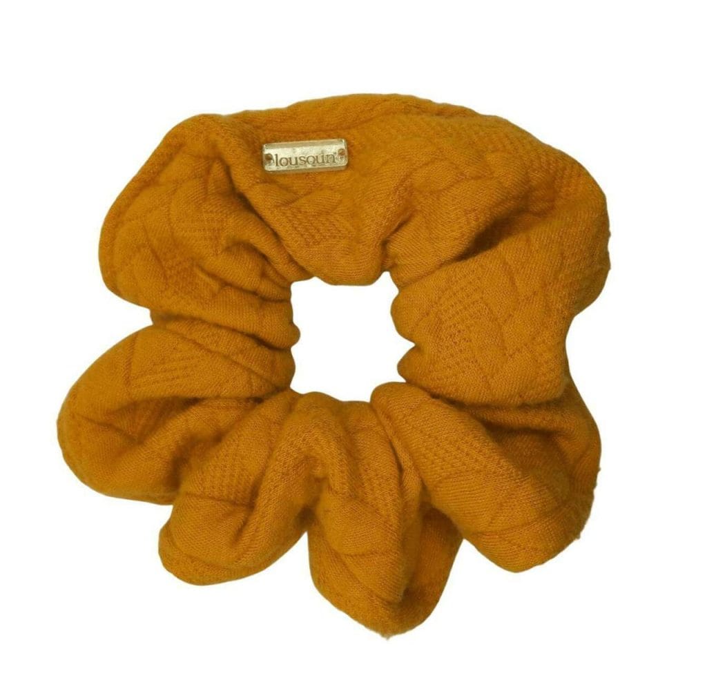 LOUSOUN scrunchie, χειροποίητο λαστιχάκι μαλλιών