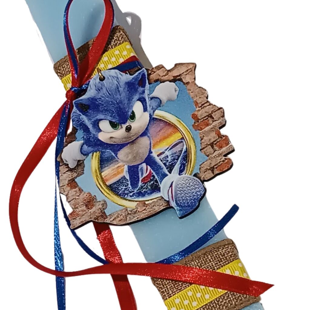 Πασχαλινή λαμπάδα Sonic