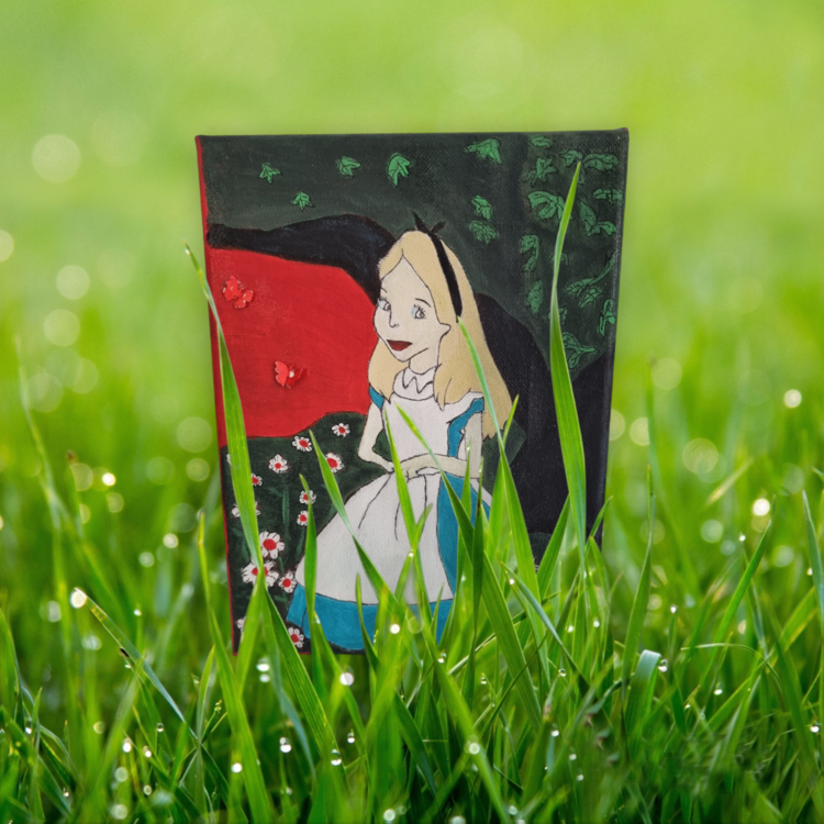 Καμβάς Alice in Wonrdeland 23,7 x 17,5cm.