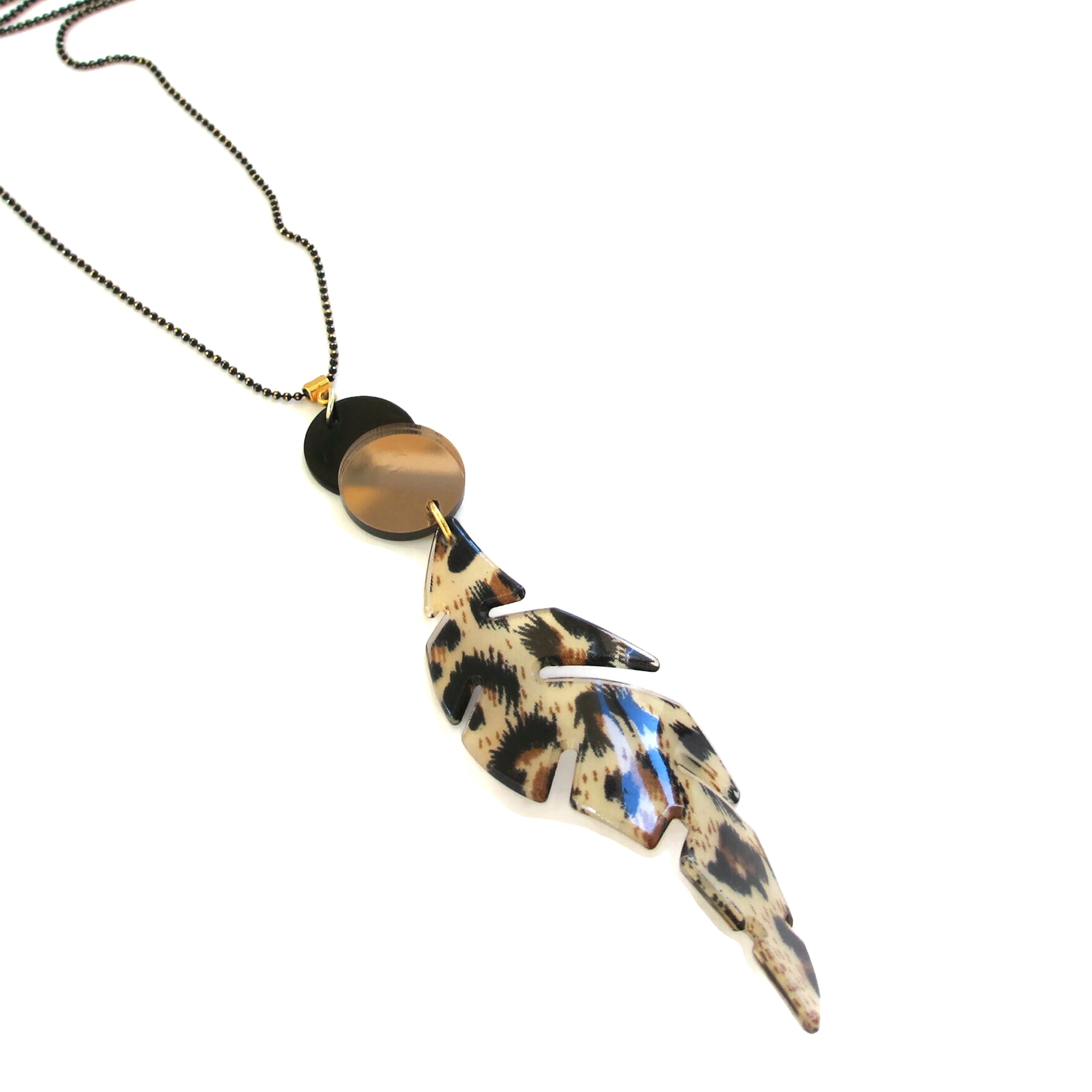Μακρύ κολιέ Animal Print