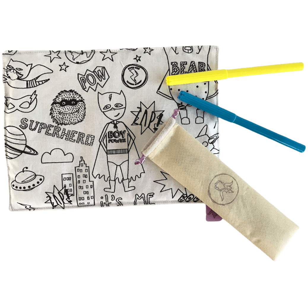 Xειροποίητο μίνι σουπλά ζωγραφικής, superheroes
