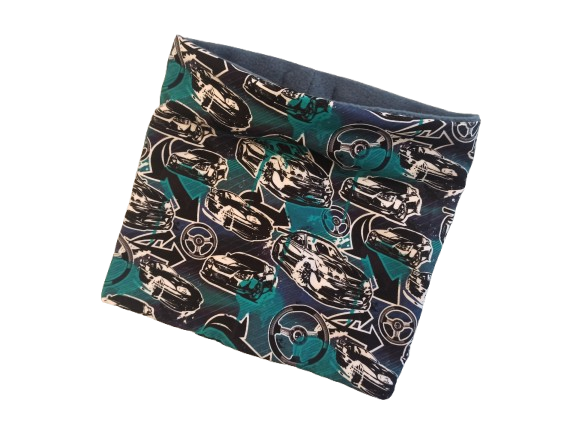 Λαιμός παιδικός fleece/neckwarmer, αγωνιστικά αυτοκίνητα.