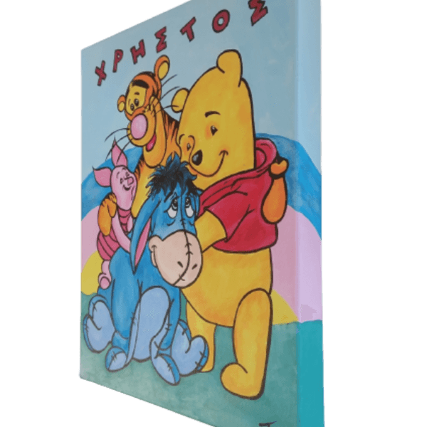 Winnie αρκούδος καρτούν πίνακας ζωγραφικής