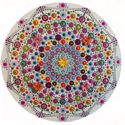 Πίνακας mandala ζωγραφισμένος στο χέρι