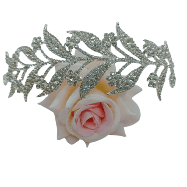 Νυφική Τιάρα Μαλλιών με strass