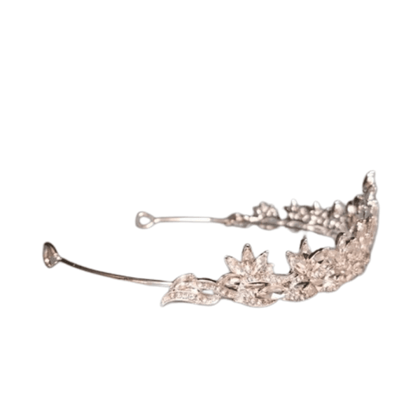 Νυφική Τιάρα Μαλλιών με strass 2