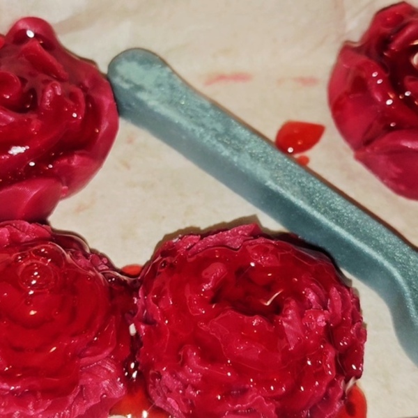 Wax melts γλυκό του κουταλιού τριαντάφυλλο με φανταστική μυρωδια