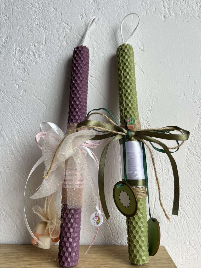 KIWI BEESWAX EASTER CANDLE