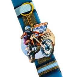 Πασχαλινή λαμπάδα για αγόρι - motocross με μπρελόκ