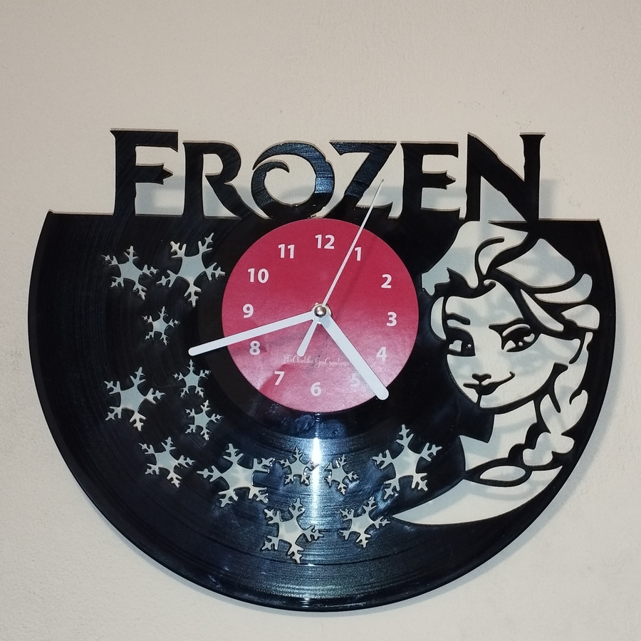 Ρολόι τοίχου από Βινύλιο - FROZEN