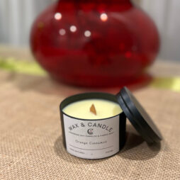 Wax & Candle - Χειροποίητο Κερί Σόγιας με Άρωμα Πορτοκάλι & Κανέλα