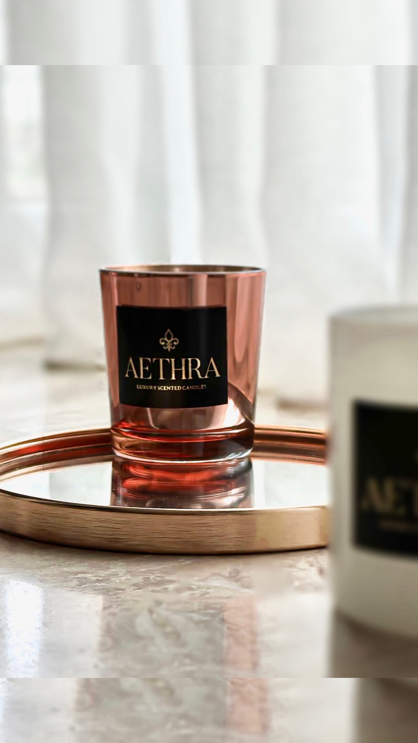 Αρωματικό Κερί Σόγιας Rose Gold Mirror