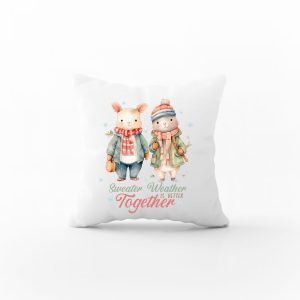 Μαξιλάρι Christmas couple με αφιέρωση