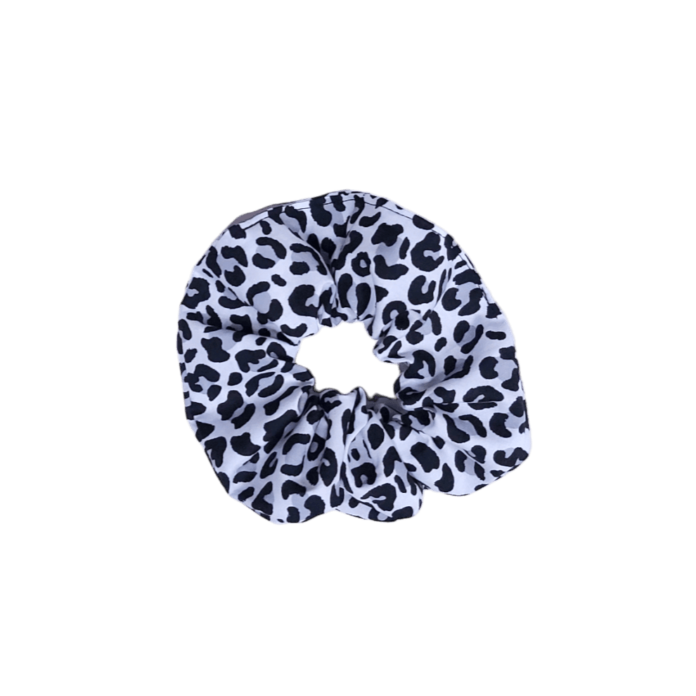 Scrunchie – Λαστιχάκι μαλλιών | Leopard ασπρόμαυρο