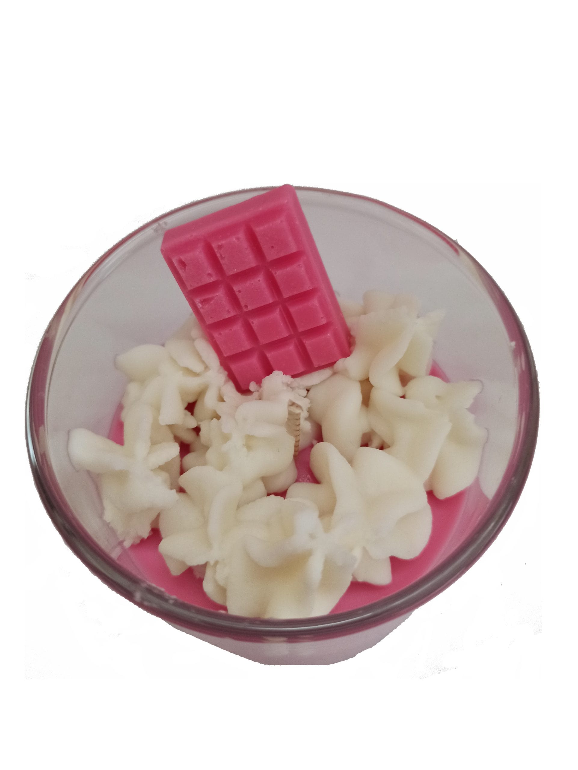 Κερί strawberry milkshake 190γρ σε γυάλινο ποτήρι