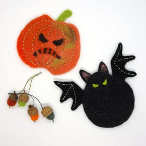 Σουβέρ Halloween Κολοκύθα και Νυχτερίδα