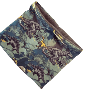Λαιμός παιδικός fleece-neck warmer, δεινόσαυροι.